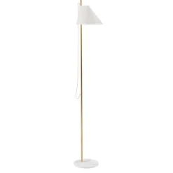 YUH Golvlampa white/brass