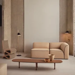 YUH Vägglampa white/brass