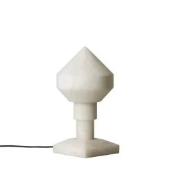 Zeleste bordslampa alabaster