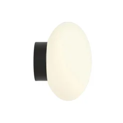 Zeppo vägglampa IP44 matt svart