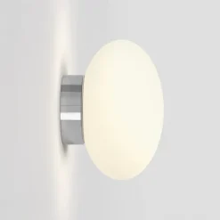 Zeppo vägglampa IP44 polerad krom